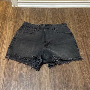 Black denim size 7 shorts